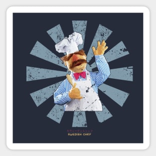 Swedish Chef Retro Japanese Muppets Magnet